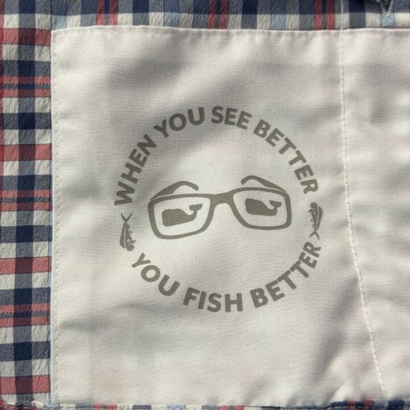 Vineyard Vines Crescent Bay Harbor Shirt Mens M Long Sleeve Button-up Pockets - Picture 12 of 14